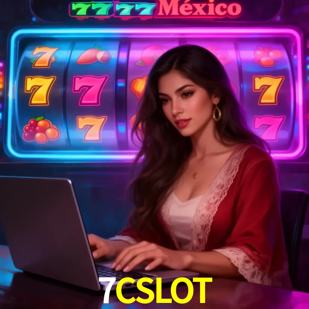 7CSLOT Slots - tragamonedas, RTP y control Tragamonedas 7CSLOT con símbolos, saldo móvil y reglas de apuesta visibles